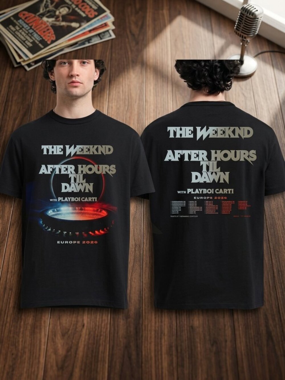 The Weeknd After Hours Til Dawn Tour 2026 Vintage Concert Tee Y2K
